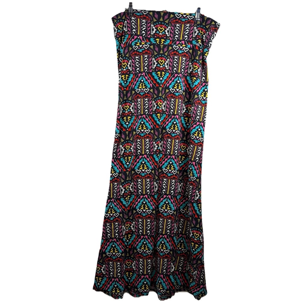 Hot Kiss‎ Maxi Skirt Women's L-XL Abstract Aztec Boho Feminine Indie Lounge